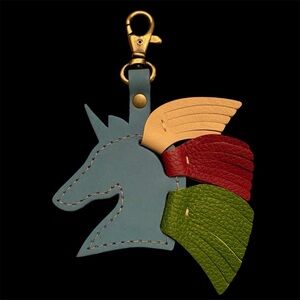 PORTLAND LEATHER Unicorn Bag Charm Rare